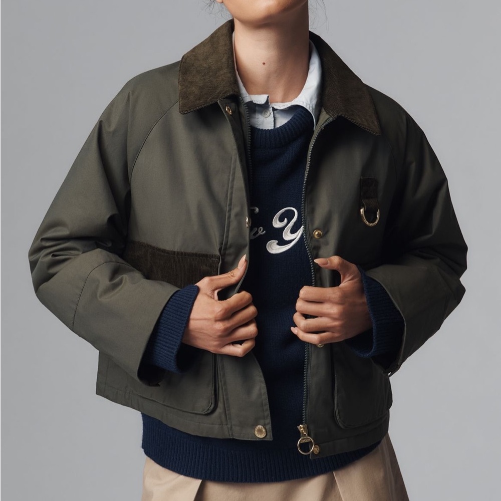 Barbour phoebe casual waxed jacket